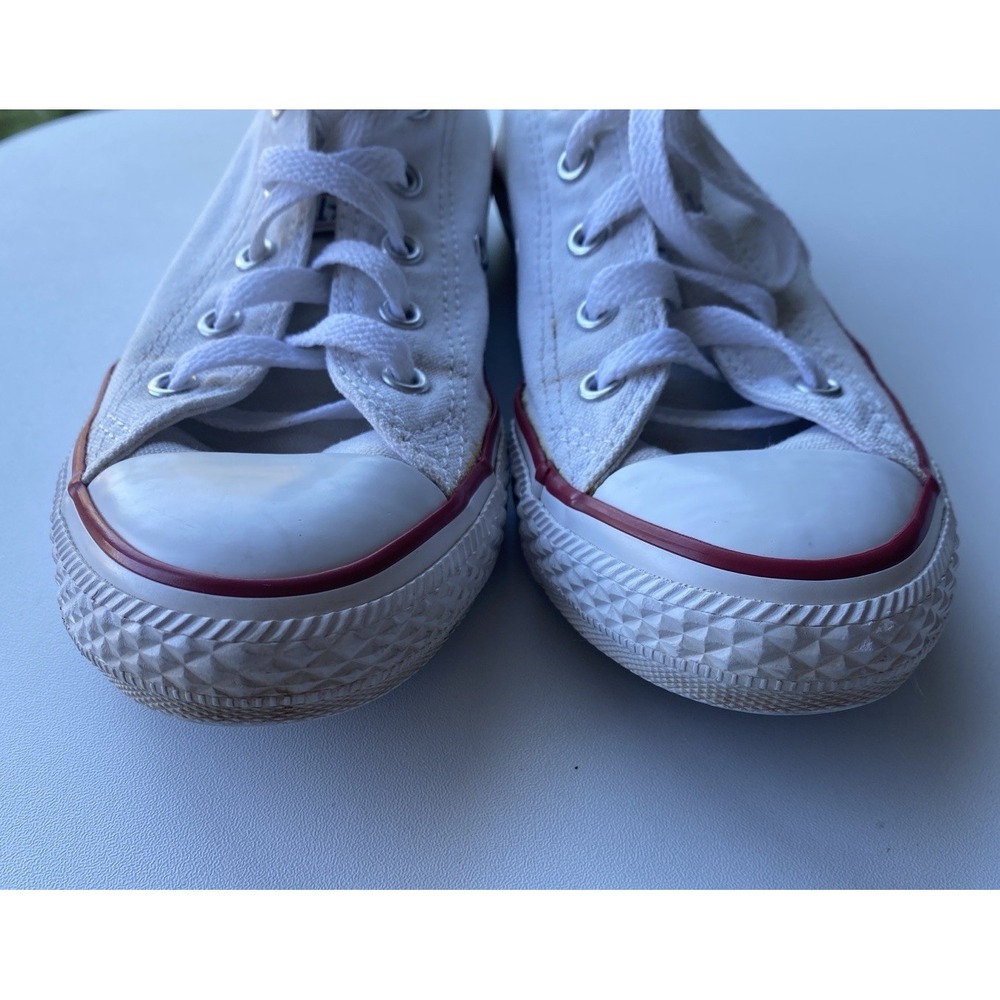 Converse All Star White Canvas Low Top Sneaker US Youth 2 - Picture 4 of 7